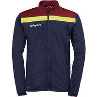 uhlsport Offense 23 Polyesterjacke marine/bordeaux/fluo gelb 116 von uhlsport