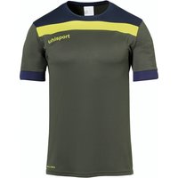 uhlsport Offense 23 Trikot kurzarm dark olive/marine/fluo gelb 140 von uhlsport