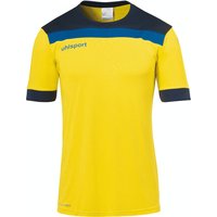 uhlsport Offense 23 Trikot kurzarm limonengelb/marine/azurblau 152 von uhlsport