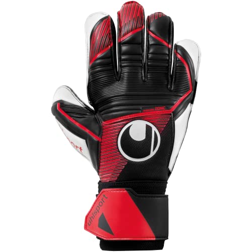 uhlsport Powerline Soft Pro Fußball Kinder und Erwachsene Torwarthandschuhe Unisex - atmungsaktive Torhüter-Handschuhe mit Handgelenkfixierung, 8 von uhlsport