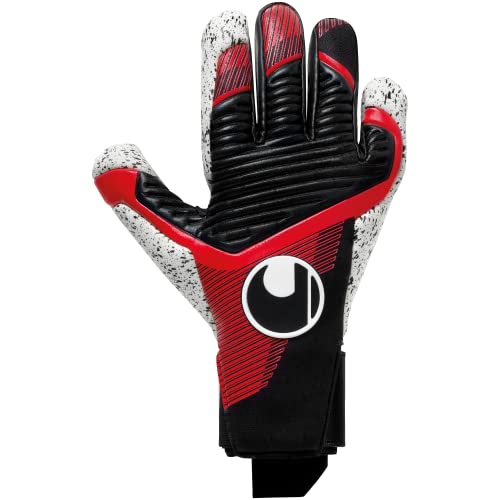 uhlsport Powerline Supergrip+ Fußball Torwarthandschuhe für Kinder und Herren, Torwart-Handschuhe, Fussball-Handschuhe mit Neuer Haftschaumformel und High-Grip-Elemente von uhlsport