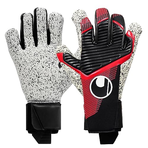 uhlsport Powerline Supergrip+ HN Fußball Torwarthandschuhe für Kinder und Herren, Torwart-Handschuhe, Torhüter-Handschuhe mit Neuer Haftschaumformel und maximalem Grip von uhlsport