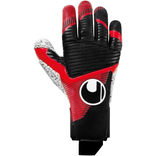 uhlsport Powerline Supergrip+ Reflex Fußball Torwarthandschuhe für Kinder und Herren, Torwart-Handschuhe, Fussball-Handschuhe mit Neuer Haftschaumformel und High-Grip-Elemente von uhlsport