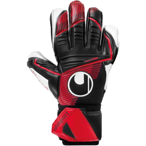 uhlsport Powerline Supersoft Fußball Kinder Torwarthandschuhe - Torhüter-Handschuhe Unisex - exklusiver Supersoft-Latex-Haftschaum, 8 von uhlsport