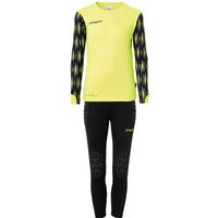 uhlsport Reaction Torwartset (Trikot+Hose) Kinder fluo gelb/schwarz 128 von uhlsport