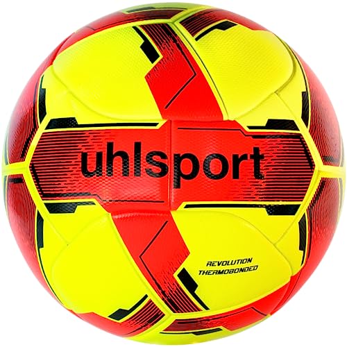 uhlsport Revolution Thermobonded Fußball Spielball für Erwachsene - Thermisch verklebt mit haltbarem Material - FIFA Quality PRO Zertifiziert von uhlsport