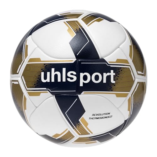 uhlsport Revolution Thermobonded, Unisex – Erwachsene Schlafanzug, Bianco/Navy/ORO, 5 - von uhlsport