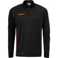 uhlsport Score 1/4-Zip Top Sweatshirt schwarz/fluo orange 128 von uhlsport