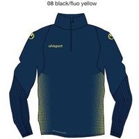 uhlsport Score 1/4-Zip Top Sweatshirt marine/fluo gelb XXL von uhlsport