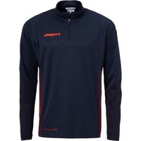 uhlsport Score 1/4-Zip Top Sweatshirt marine/fluo rot L von uhlsport