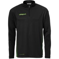 uhlsport Score 1/4-Zip Top Sweatshirt schwarz/fluo grün M von uhlsport