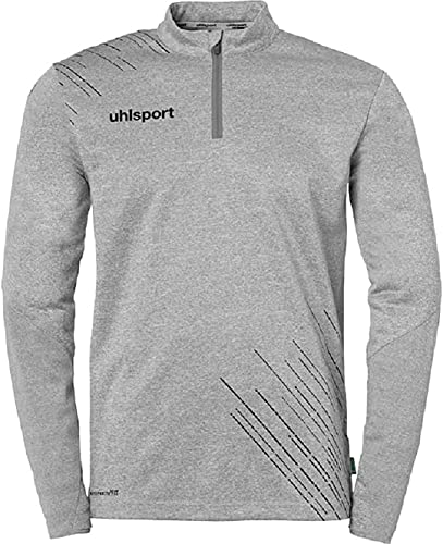 uhlsport Score 26 1/4 Zip Top Herren Sport-Jacke Sweatshirt Sweatjacke Pullover Fußball Fitness Gym Sport-Hoody Sport-Pulli - smartbreathe FIT - atmungsaktiver Stoff aus recyceltem Polyester, 116 von uhlsport