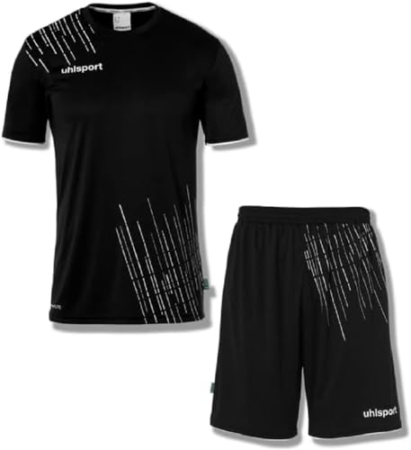 uhlsport Herren Score 26 Fußball Trikot-Set - Fußball-Set Bestehend Aus Trainings-Shirt Und Trainings-Hose, Schwarz/Weiß, S EU von uhlsport