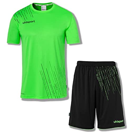 uhlsport Herren Score 26 Fußball Trikot-Set - Fußball-Set Bestehend Aus Trainings-Shirt Und Trainings-Hose, Fluo Grün/schwarz, 3XL EU von uhlsport