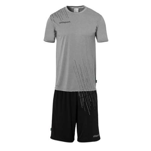 uhlsport Herren Score 26 Fußball Trikot-Set - Fußball-Set Bestehend Aus Trainings-Shirt Und Trainings-Hose, Dark Grau Melange/Schwarz, XL EU von uhlsport