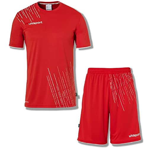 uhlsport Herren Score 26 Fußball Trikot-Set - Fußball-Set Bestehend Aus Trainings-Shirt Und Trainings-Hose, Rot/Weiß, XL EU von uhlsport