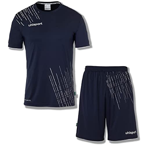 uhlsport Herren Score 26 Fußball Trikot-Set - Fußball-Set Bestehend Aus Trainings-Shirt Und Trainings-Hose, Marine/weiß, L EU von uhlsport