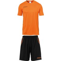 uhlsport Score Kit Set Trikot + Shorts Kinder dark orange/schwarz 116 von uhlsport