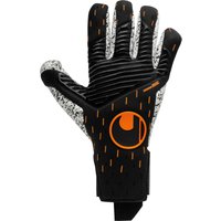 uhlsport Speed Contact Supergrip+ Finger Surround Torwarthandschuhe Herren schwarz/weiß/fluo orange 8 von uhlsport
