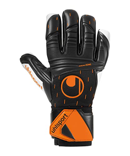 uhlsport Speed Contact Supersoft HN Halb-negativ Torwarthandschuhe Fußball schwarz/weiß/Fluo orange Größe 10.5 uhlsport Speed Contact Supersoft HN Halb-negativ Torwarthandschuhe Fußball schwarz/weiß/Fluo orange Größe 10.5 von uhsport