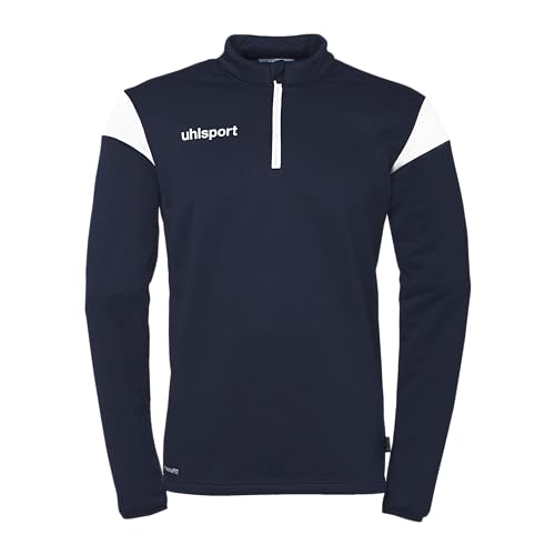 uhlsport Squad 27 1/4 Zip Top Fußball Langarm Fußball-Top und Sport-Pullover im Unisex-Schnitt von uhlsport