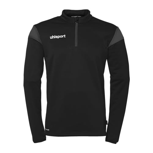 uhlsport Squad 27 1/4 Zip Top Fußball Langarm Fußball-Top und Sport-Pullover im Unisex-Schnitt von uhlsport