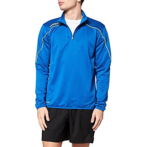 uhlsport Stream 22 1/4 Zip Top Jungen, azurblau/limonengelb, 116 von uhlsport