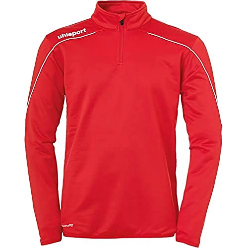 uhlsport Stream 22 1/4 Zip Top Jungen, rot/Weiß, 116 von uhlsport