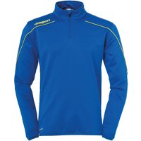 uhlsport Stream 22 1/4-Zip Top azurblau/limonengelb 140 von uhlsport