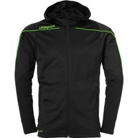 uhlsport Stream 22 Track Hood Jacke schwarz/fluo grün 116 von uhlsport