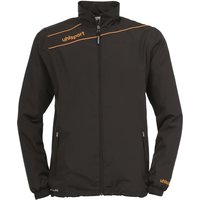 uhlsport Stream 3.0 Präsentationsjacke schwarz/orange XXS/XS (140) von uhlsport