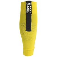 uhlsport TUBE IT Fußball Sleeve-Stutzen limonengelb/schwarz 45-48 von uhlsport