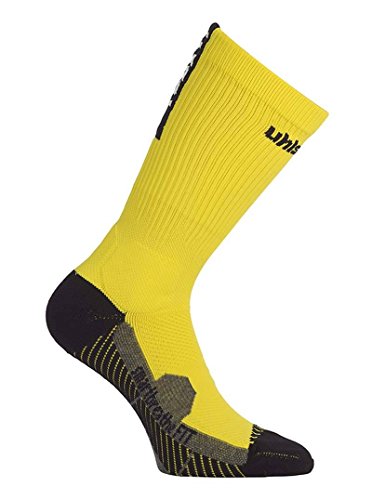 Uhlsport Herren Tube It Socken, limonengelb/Schwarz, 33-36 von uhlsport