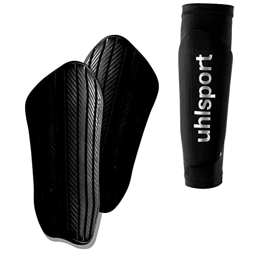 uhlsport Carbonflex Evo Fußball Schienbeinschoner für Kinder und Erwachsene - ultraleichter Fussball-Schienbeinschoner mit Lüftungslöcher und hoher Aufpralldämpfung, XS uhlsport Carbonflex Evo Fußball Schienbeinschoner für Kinder und Erwachsene - ultraleichter Fussball-Schienbeinschoner mit Lüftungslöcher und hoher Aufpralldämpfung, XS von UHLSPORT
