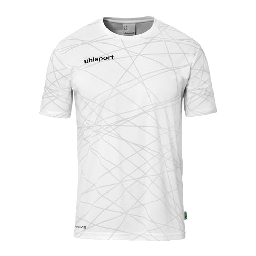 uhlsport Unisex Prediction Kurzarm T-Shirt, Weiß, M EU von uhlsport