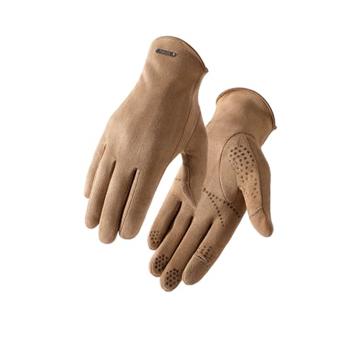ulafbwur Handschuhe, Unisex, Winterhandschuhe, dick, Plüsch, Touchscreen, doppelseitig, Plüsch, Flip-Flips, Fingerhut, warm, winddicht, Partikel, große Reibung, Flip-Finger, Outdoor-Handschuhe, 1 von ulafbwur
