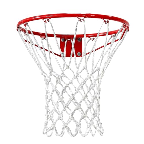 ulapithi Standard-Basketballnetz, verdickte Basketballnetze | Ersatz-Standard-Nylonnetz für Basketball-Wettbewerbe - Robustes Basketball-Spielnetz für Kinder und Erwachsene im Innen- und Außenbereich von ulapithi