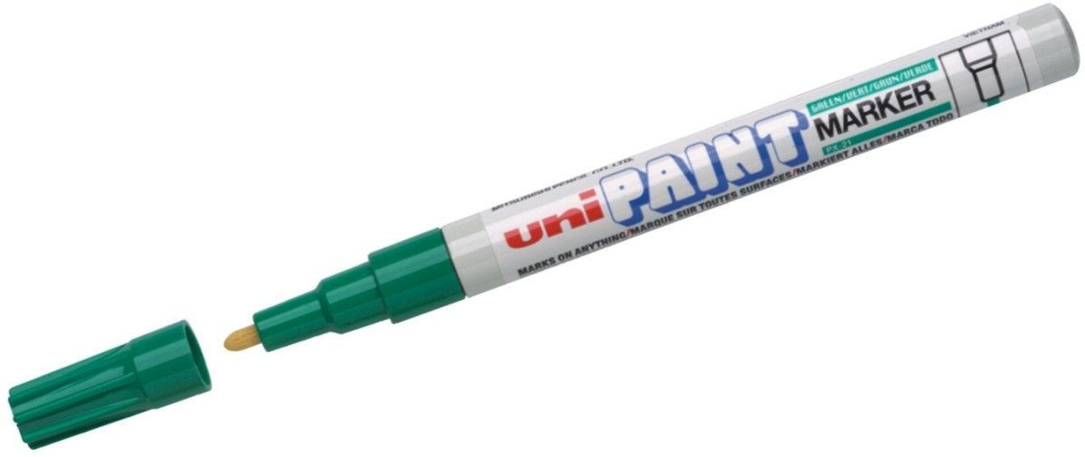 uni-ball Permanentmarker Lackmalstift Uni-Paint PX-21 1-1,5 mm grün. uni-ball Permanentmarker Lackmalstift Uni-Paint PX-21 1-1,5 mm grün. von uni-ball