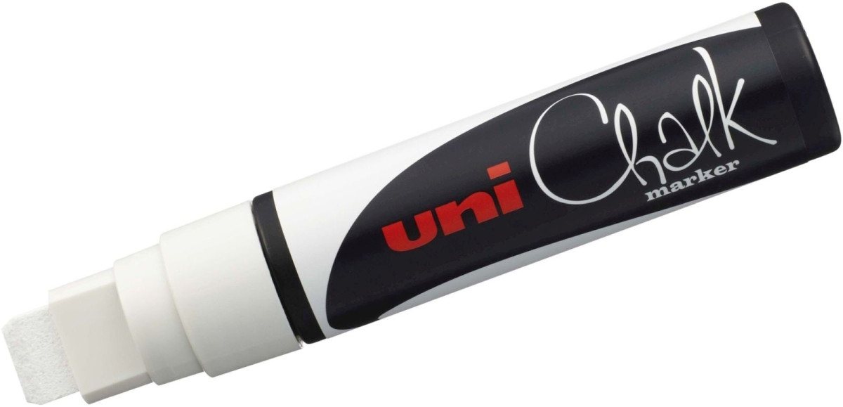 uni-ball Whiteboard Marker Kreidemarker Uni Chalk PWE-17K 15mm weiß von uni-ball