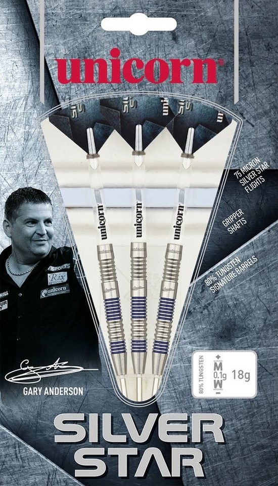 unicorn Dartpfeil Silver Star Gary Anderson Steel Darts 23g unicorn Dartpfeil Silver Star Gary Anderson Steel Darts 23g von unicorn