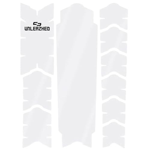 unleazhed Bike Protection BP01 S Frame Clear Glossy| Rahmenschutzfolie für Mountainbikes | Made in Germany | 10 -teiliges Rahmenschutz-Set | extrem reißfest von unleazhed