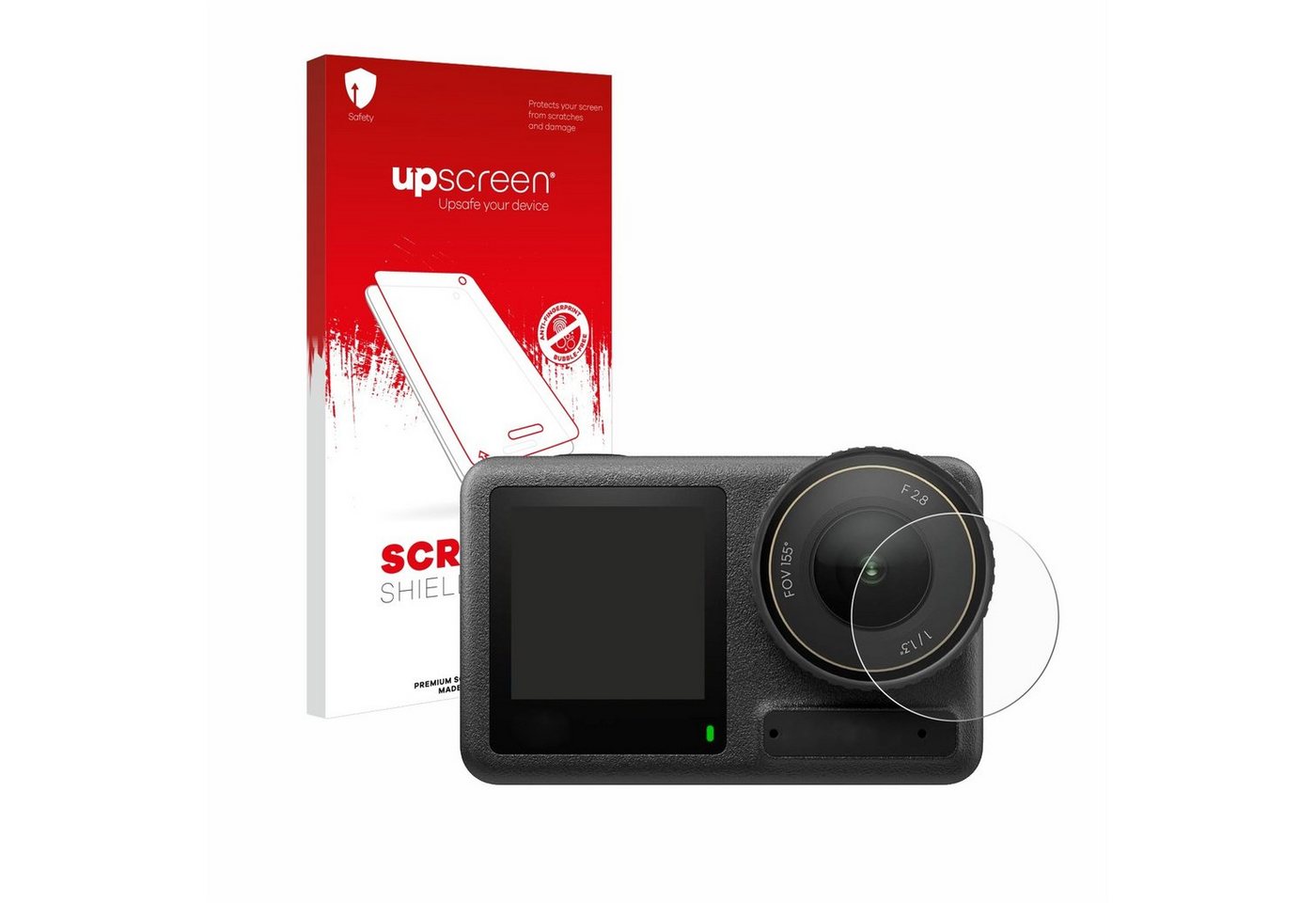 upscreen Displayschutzfolie Schutzfolie für DJI Osmo Action 4 (Linse), 1 Stück, Displayschutz Schutz Folie Klar Transparent von upscreen