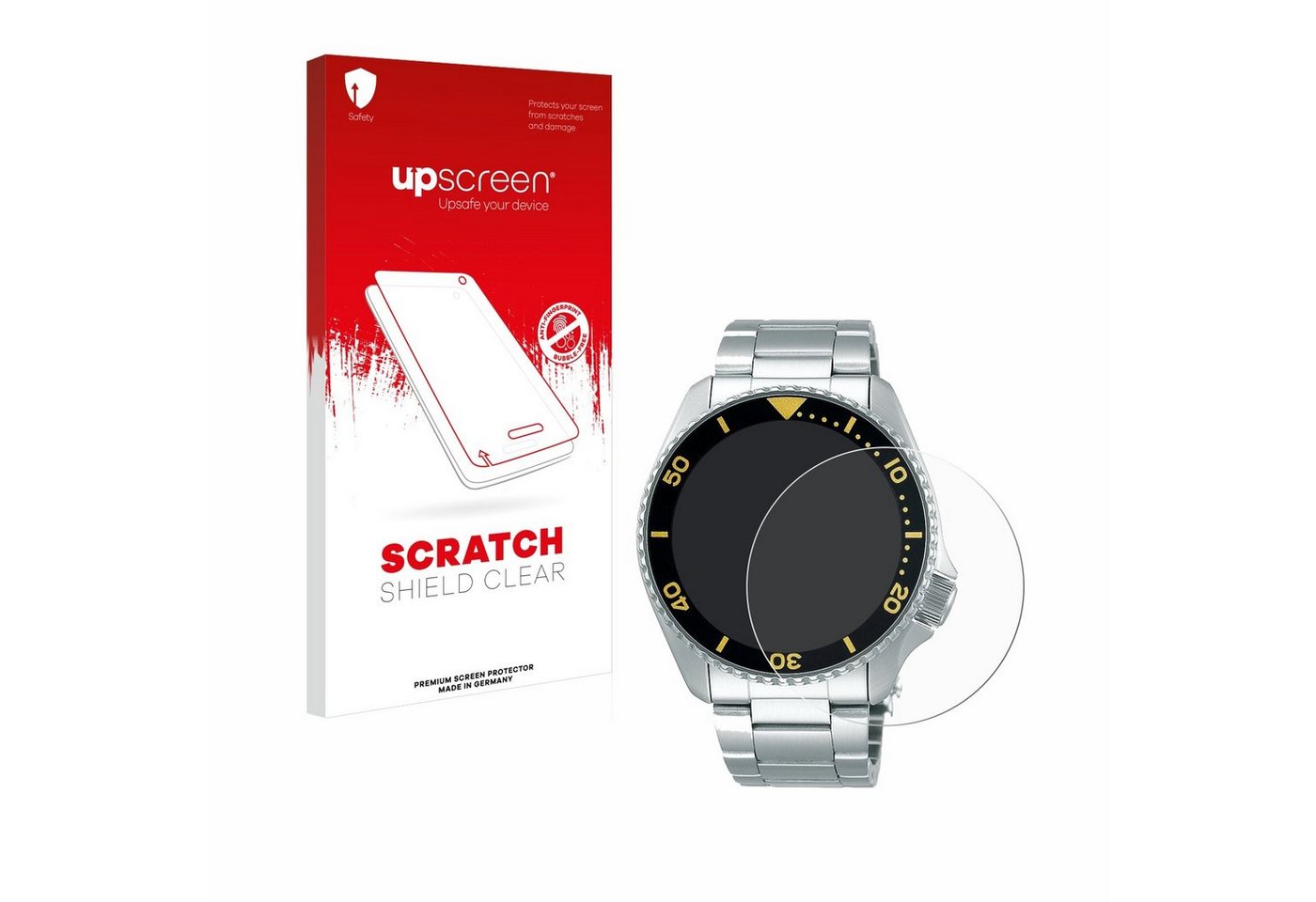 upscreen Schutzfolie für Seiko 5 Sports SRPD59K1, Displayschutzfolie, Folie klar Anti-Scratch Anti-Fingerprint von upscreen