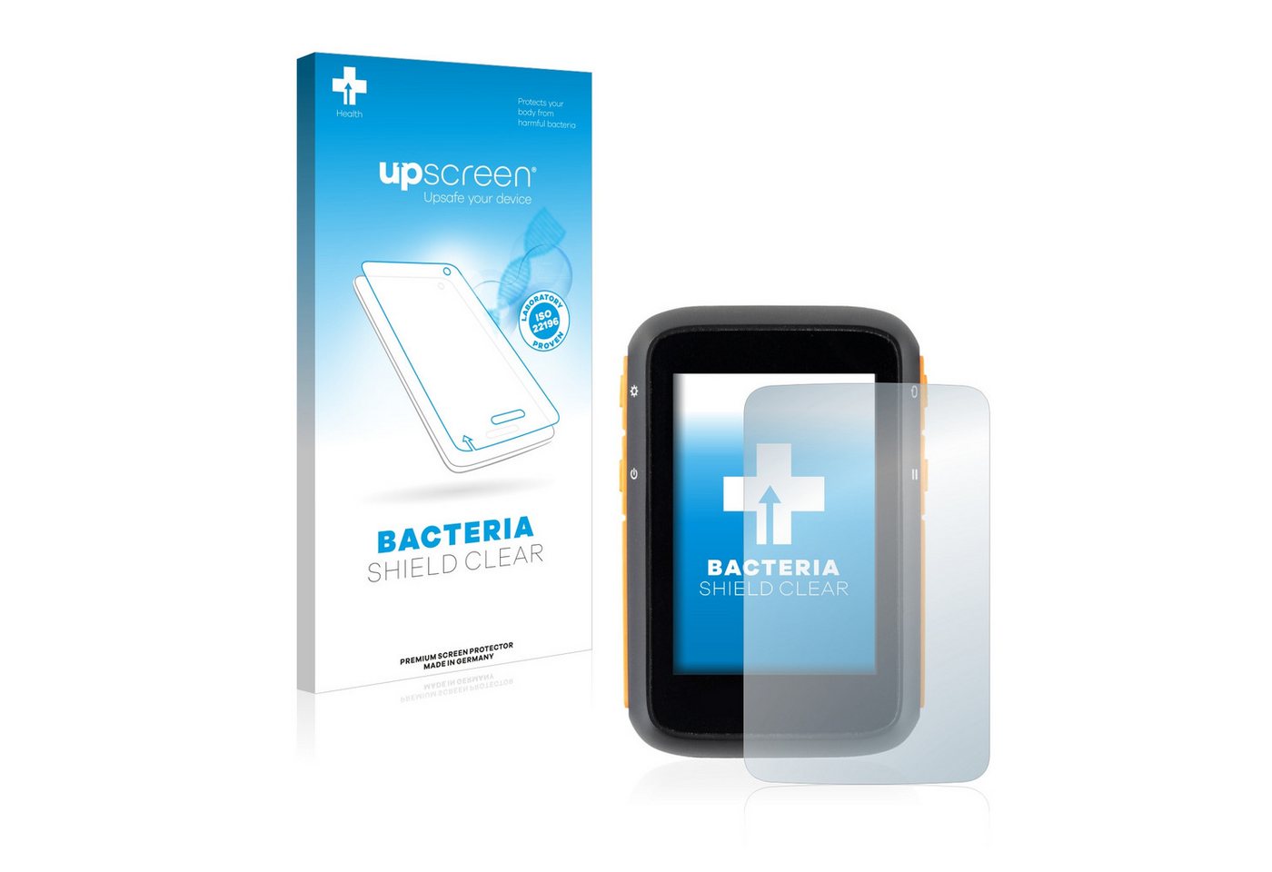 upscreen Schutzfolie für provelo GPS-Fahrradcomputer, Displayschutzfolie, Folie Premium klar antibakteriell von upscreen