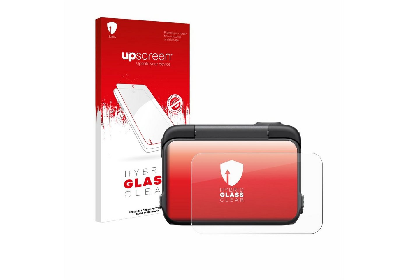 upscreen flexible Panzerglasfolie für Insta360 Ace Pro, Displayschutzglas, Schutzglas Glasfolie klar von upscreen