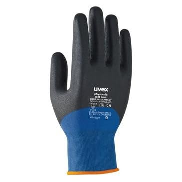 Uvex Phynomic Wet Plus Arbeitshandschuhe - 1 Paar Profi-Schutzhandschuhe - 12/3XL 12/3XL von uvex