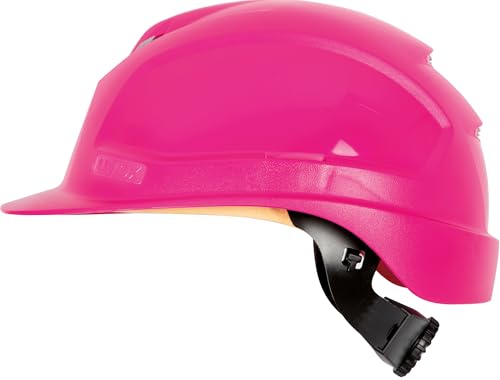 Uvex pheos B-WR 9772730 - Schutzhelm mit Lüftungen - Bauhelm mit Drehrad - Langer Schirm - pink - 1 Stück Uvex pheos B-WR 9772730 - Schutzhelm mit Lüftungen - Bauhelm mit Drehrad - Langer Schirm - pink - 1 Stück von Uvex