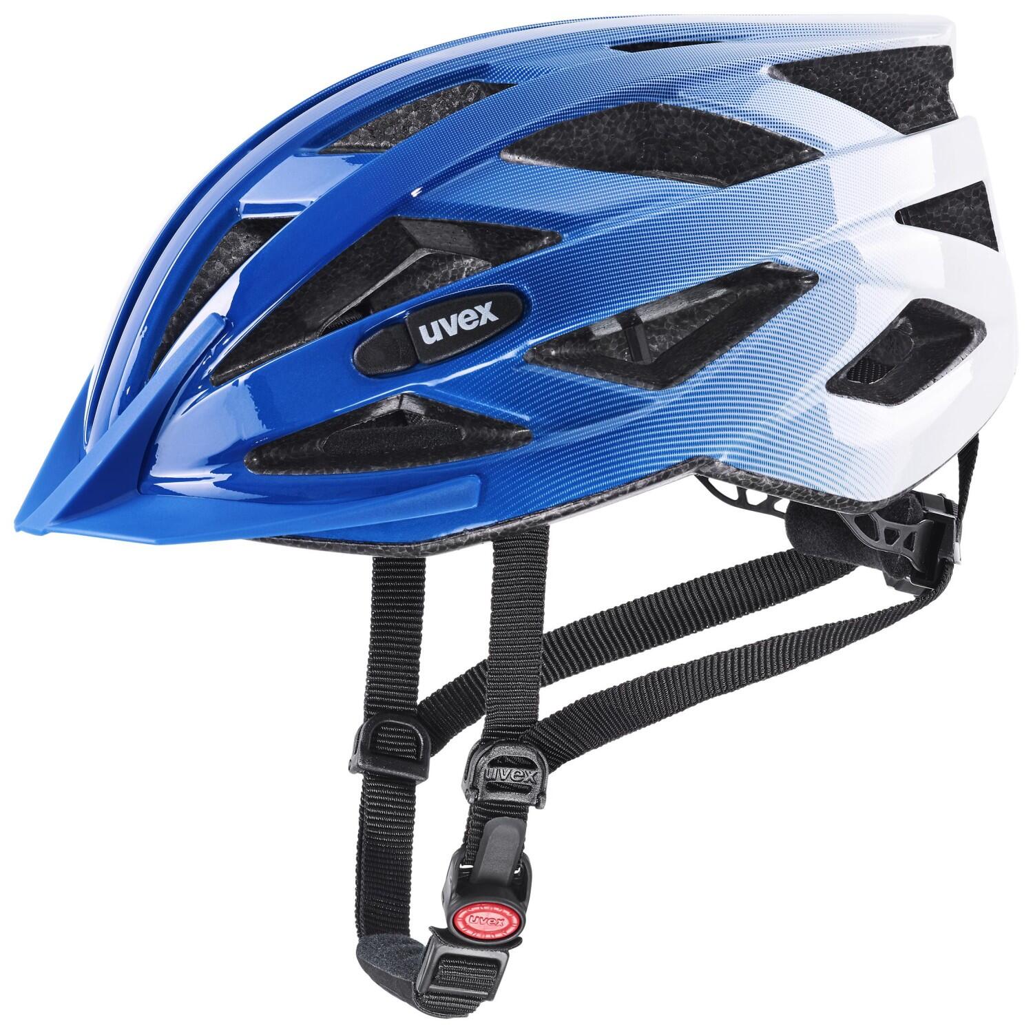 uvex Air Wing Fahrradhelm (56-60 cm, 23 cobalt/white) von uvex