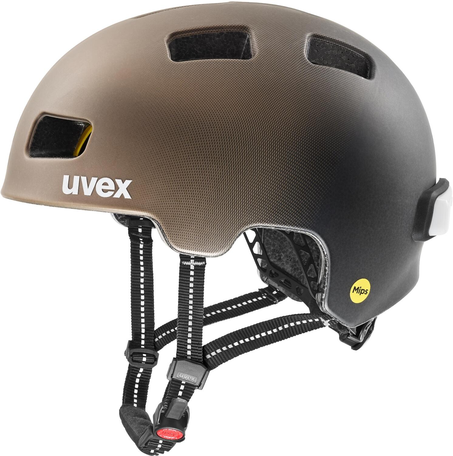 uvex City 4 MIPS Fahrradhelm (55-58 cm, 04 hazel/black matt) von uvex