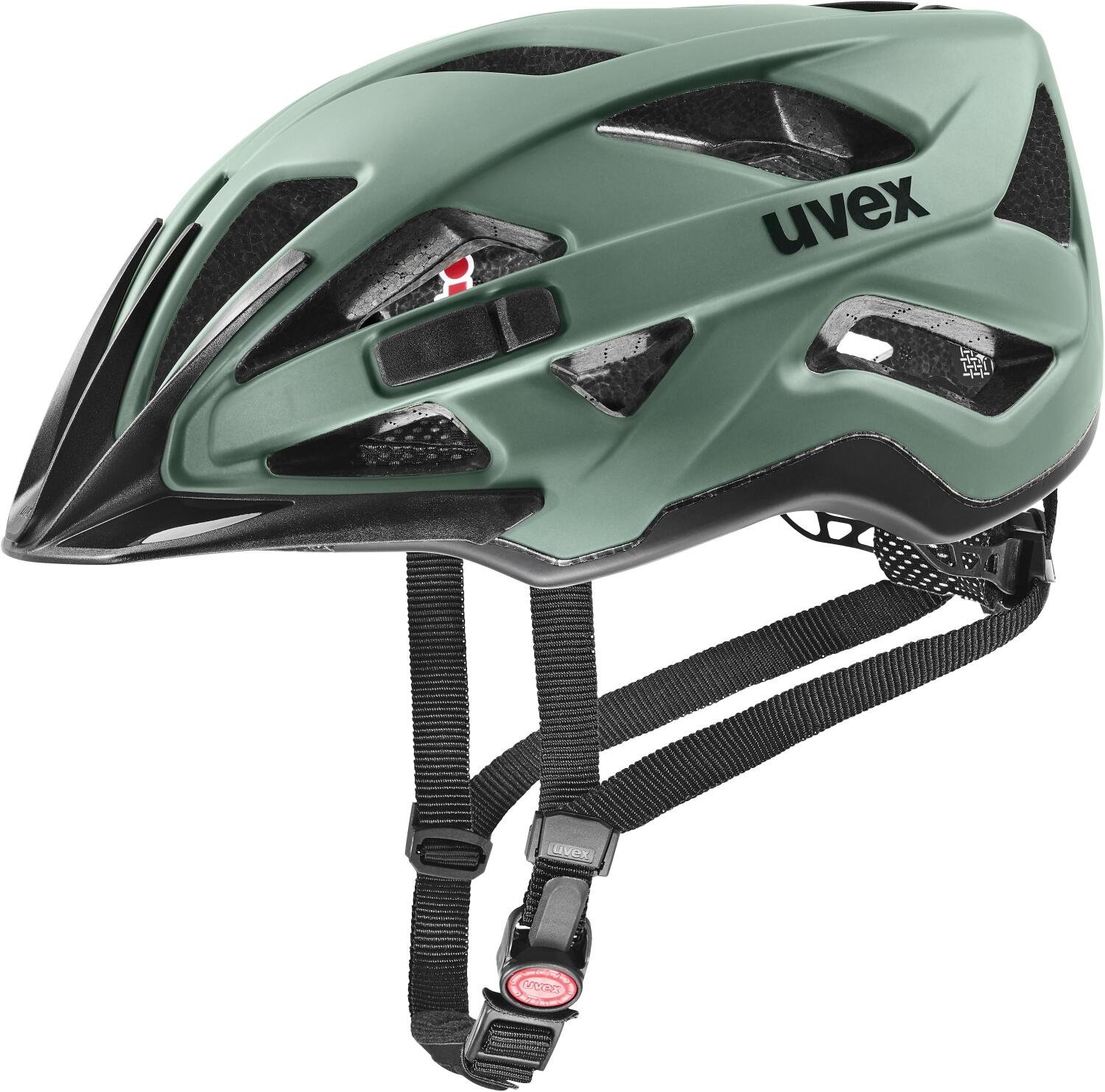 uvex City Active cc Fahrradhelm (56-60 cm, 15 moss green/black matt) von uvex